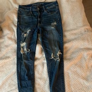 Super stretch high rise jeggings